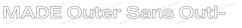 MADE Outer Sans Outl字体转换